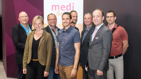Gruppenbild der medi for help Volontäre auf der OTWorld 2018