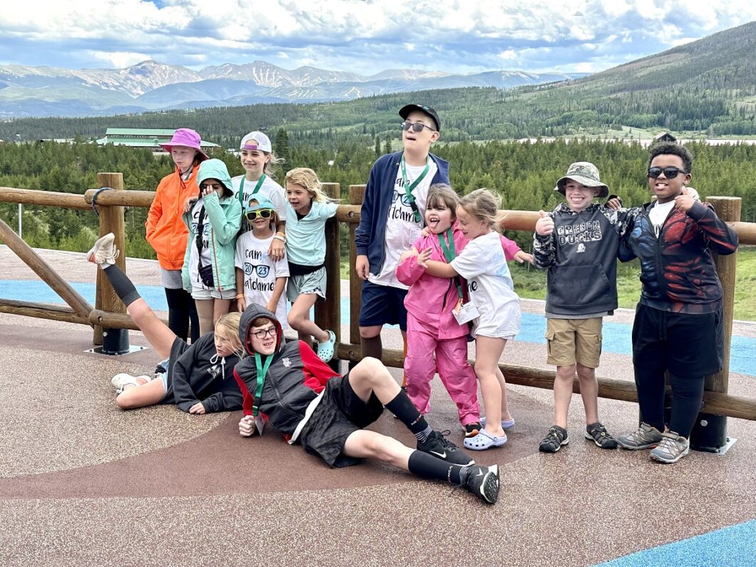 medi for help with the children of the "YMCA of the Rockies" camp in Rocky Mountain National Park